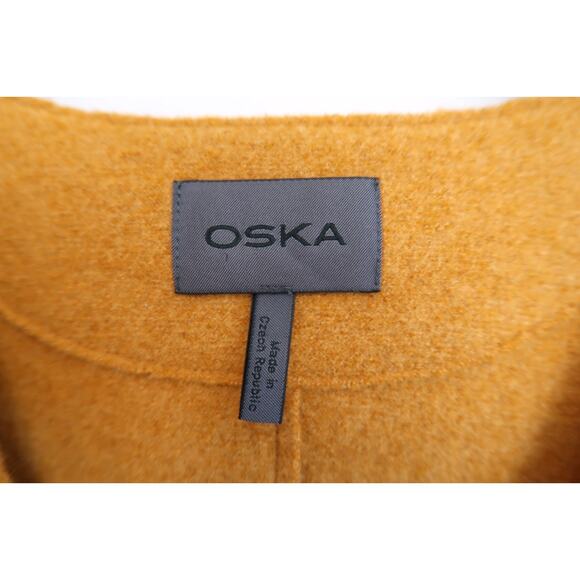 OSKA GERMANY One Button Boiled Wool Vest Sleeveless Jacket YOOX 2 M $369 - Picture 4 of 9